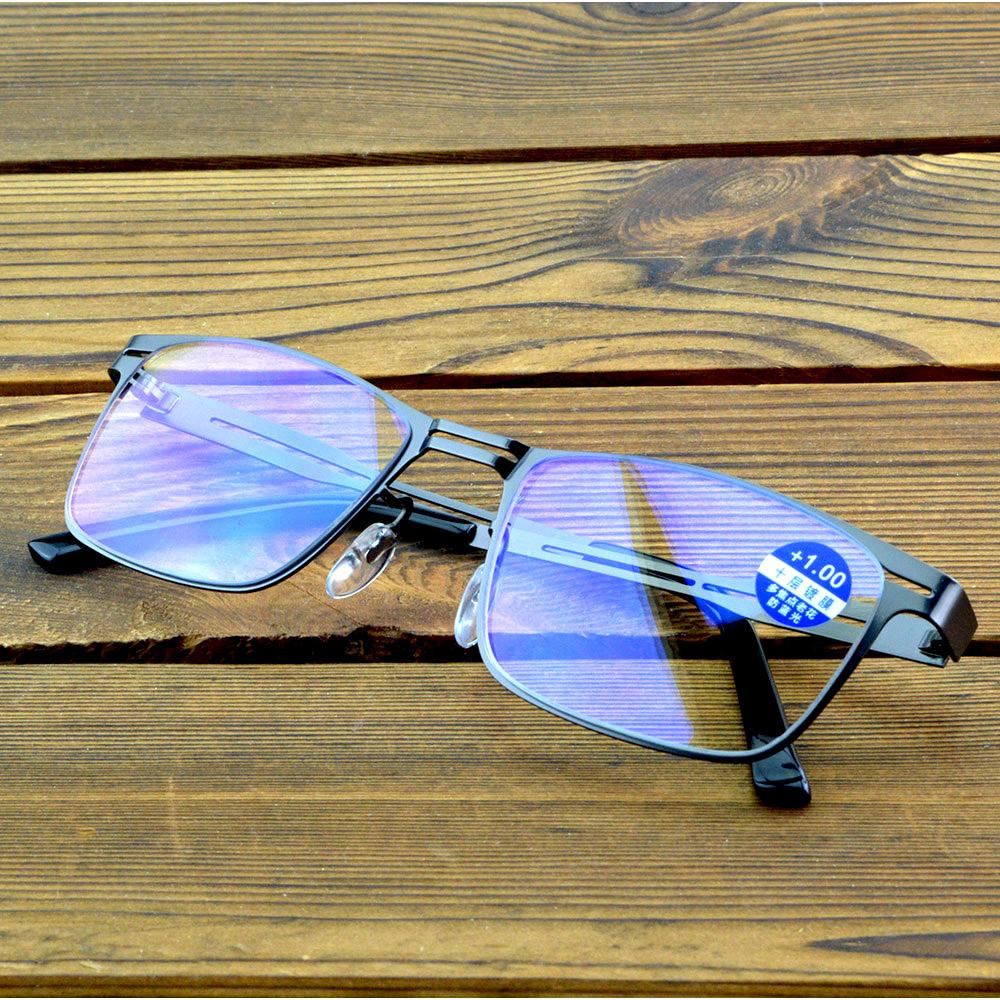 

Clara Vida Conference Style Мужские очки для чтения в полной оправе из коммерческого сплава от +1 до +4 +0.75 серый