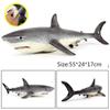 1pcs Simulation of Marine Animal Model Submarine Biological Super Soft Rubber Cotton-Filled Great White Shark Model