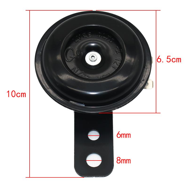 Universal 6V 12V 48V 60V 1.5A 105Db Motorcycle Electric Horn Speaker Waterproof Round For Lightweight Off-Road Vehicle Atv