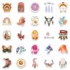 50 Cartoon Boho Style Graffiti Stickers Decorative Ipad Suitcase Notebook Diy Waterproof Stickers