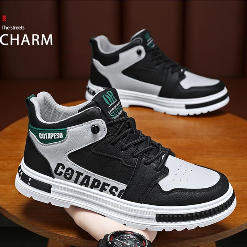Man High-Top Shoes Student Breathable Running Shoes Men's Skateboarding Shoes Trendy All-Match Casual Sneakers Zapatillas Hombre