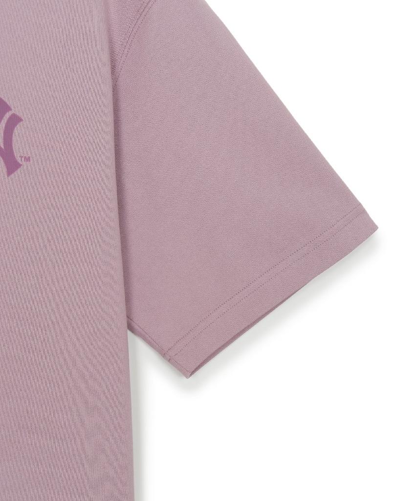 Emelbi Classic Monogram Big Lux Oversized Short Sleeve T-Shirt Ny (L.Lavender)