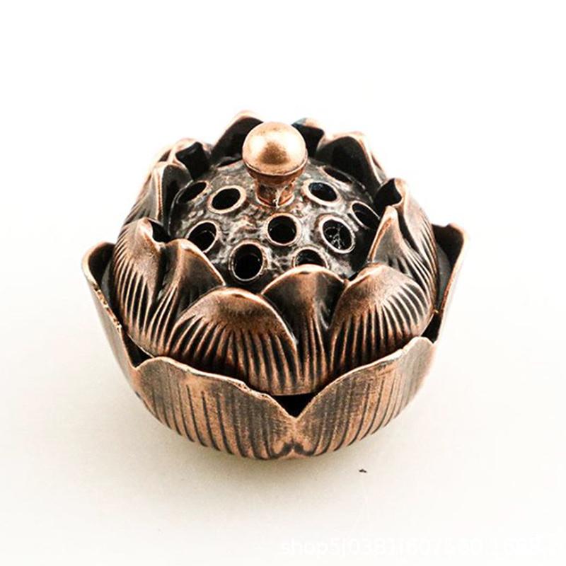 Arzător de tămâie Feng Shui Lotus Zen Suport bobină de tămâie Cădelniță pentru casa de ceai cu aromaterapie, decorare de masă pentru meditație