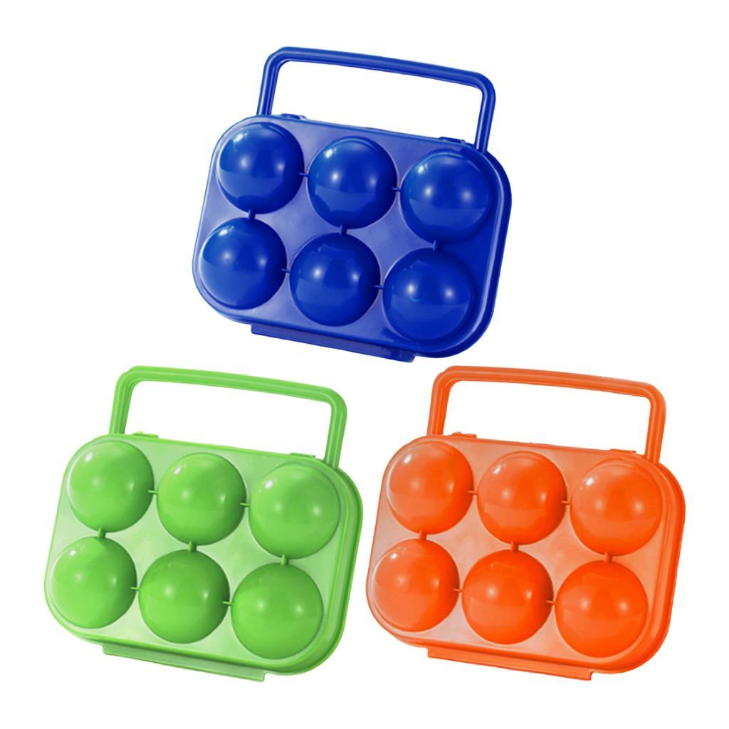 Camping Egg Organizer Portable PP Material Egg Tray Carrier Storage Crate for Home Picnic and Travel