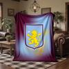 Aston Villa Football Print Flannel Blanket Soft Warm Sofa Bed Throw Blanket For Home Office Bedroom