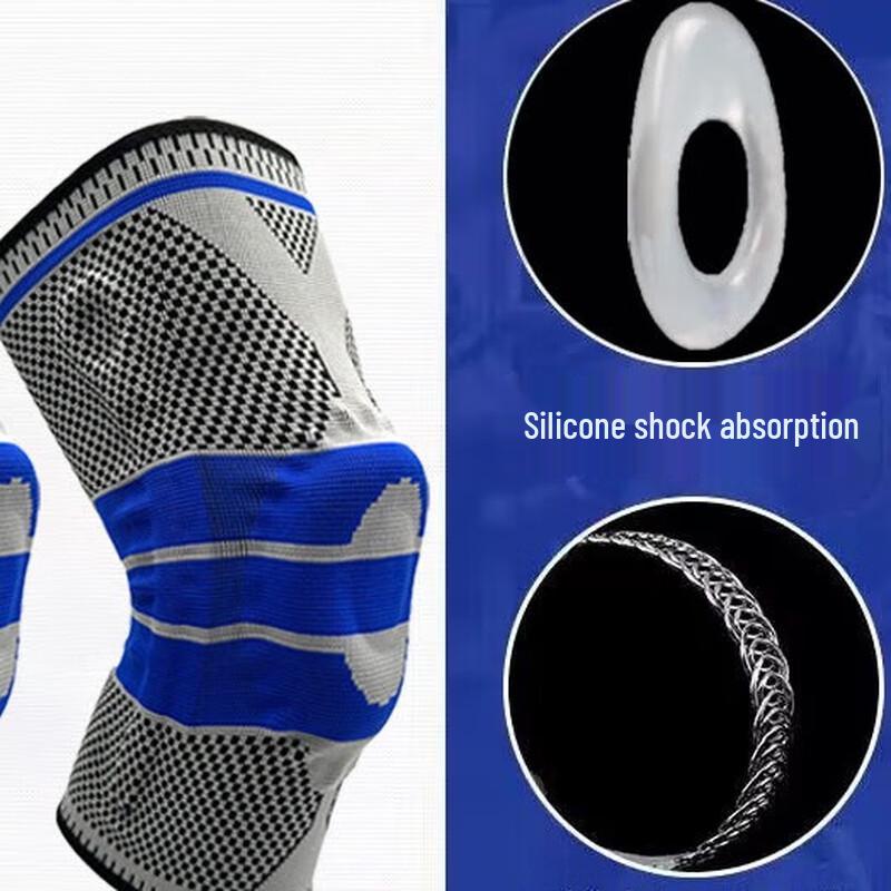 Tinbai Sports Pressure Spring Silicone Knee Brace