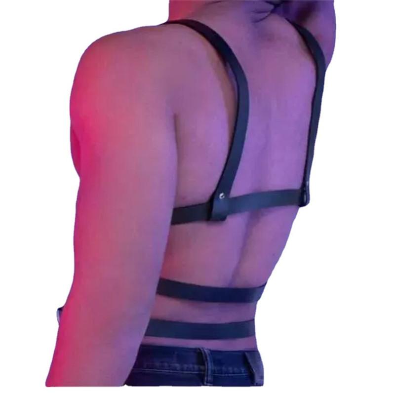 Sexy Adjustable Men Sexy Lingerie Leather Sexual Harness Men Rave Gay Clothing Fetish Full Body Harness Belt Strap For Sex