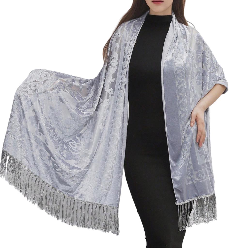 Elegant Women Shawl Shoulder Wrap for Evening Dress Chipao Traditional Ethic Scarf for Wedding Guests or Bridesmaids