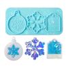 Shiny Light and Shadow Ornaments Silicone Epoxy Keychain Mold DIY Earrings Pendant Jewelry for Valentine Gift Crafts