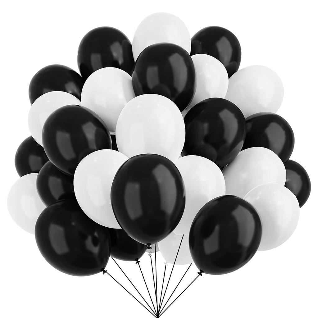 12inch-67pcs black red, pink and gold latex balloon set suitable for weddings, birthdays, popular parties, bridal showers