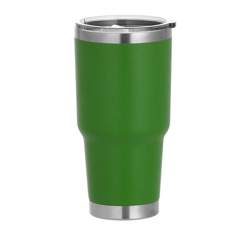 30oz Powder Coated Stainless Steel Insulated Car Cup - Double Layer, Large Capacity, Ice Buster for Outdoor Cold Storage