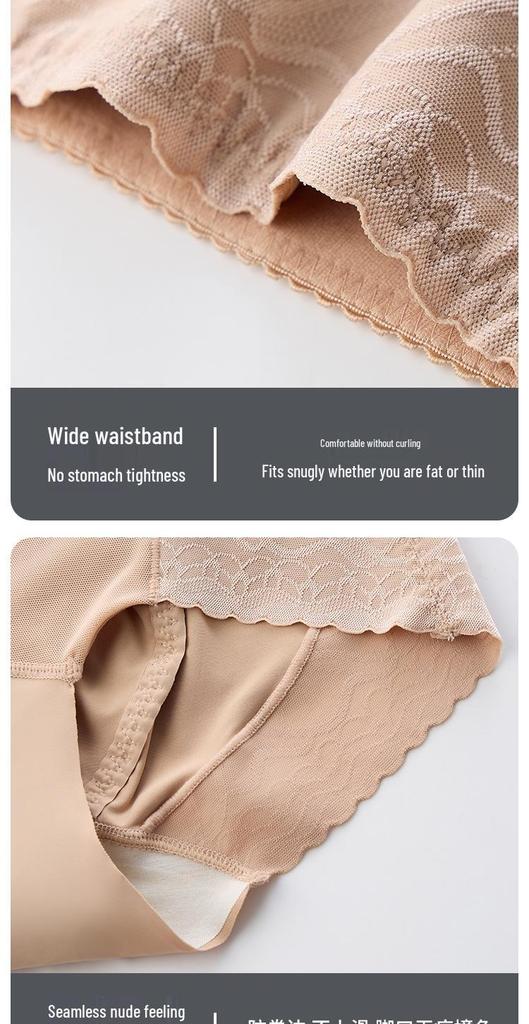 Women's High-Waisted Shaping Panties: Lace Tummy Control, Butt Lifting, Breathable, Waist & Hip Enhancing
