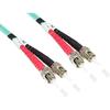 Multimode Patch Cable - Good Connections - Lc To Sc - 0.5 M - Aqua/turquoise - St Duplex Male