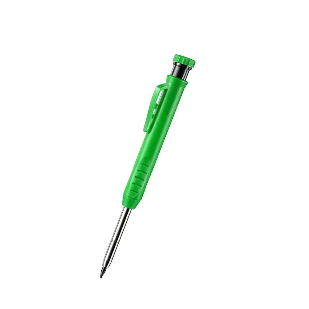Solid Carpenter Pencil Set Woodworking Tools Mechanical Pencil 3 Colors Refill Construction Job Tools Carpentry Marking Scriber
