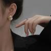 Südkorea Süß Elegant Hohe Qualität Perle Kreis MÄDCHEN Ohrstecker Geschenk Party Bankett DAMEN Schmuck Ohrringe