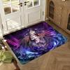 Anime O-Overlords A-Albedo Floor Mat Soft Thickened Absorbent Non-Slip Bedroom Living Room Door Mat Home Decor Flannel Rugs