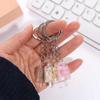 Milk Tea Fruit Ice Cream Keychain Acrylic Pendant Flower Slice Keyring   Earphone Case Pendant
