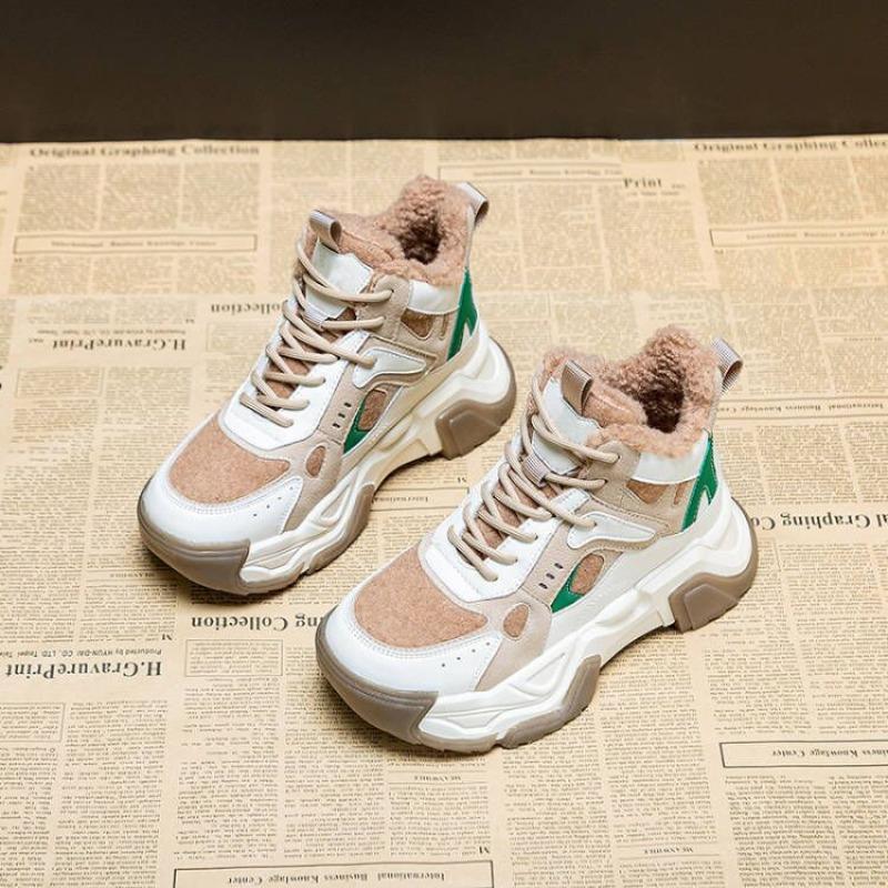 

Зимние сапоги Меховые туфли Хлопковые туфли Папины туфли 34 абрикосовый