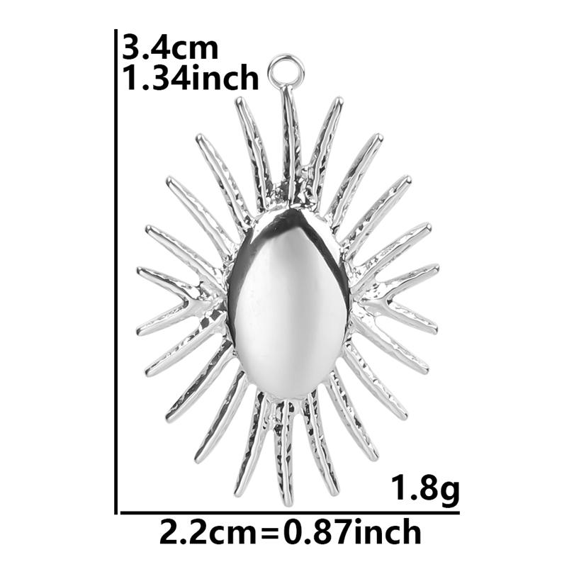 5pcs Bedeltjes Never Fade Heart Sun Moon Star Charms For Jewelry Making Bulk Phase Of The Moon Pentagram Stainless Steel Pendant