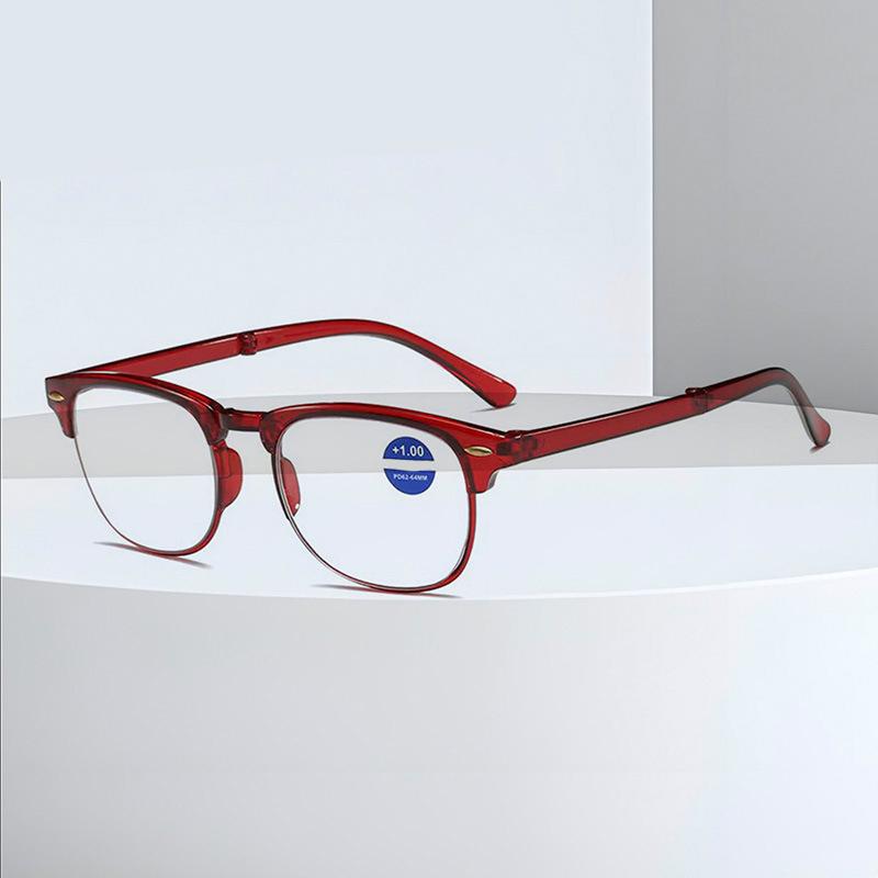 New Personalized Mini Retro Round Frame Reading Glasses For Men Women Fashion Spring Legs Rejuvenated 133