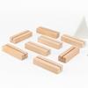 10 PCS Wood Place Card Holders Wood Sign Holders Table Number Holder Stands Name Card Holders for Wedding Table Setting