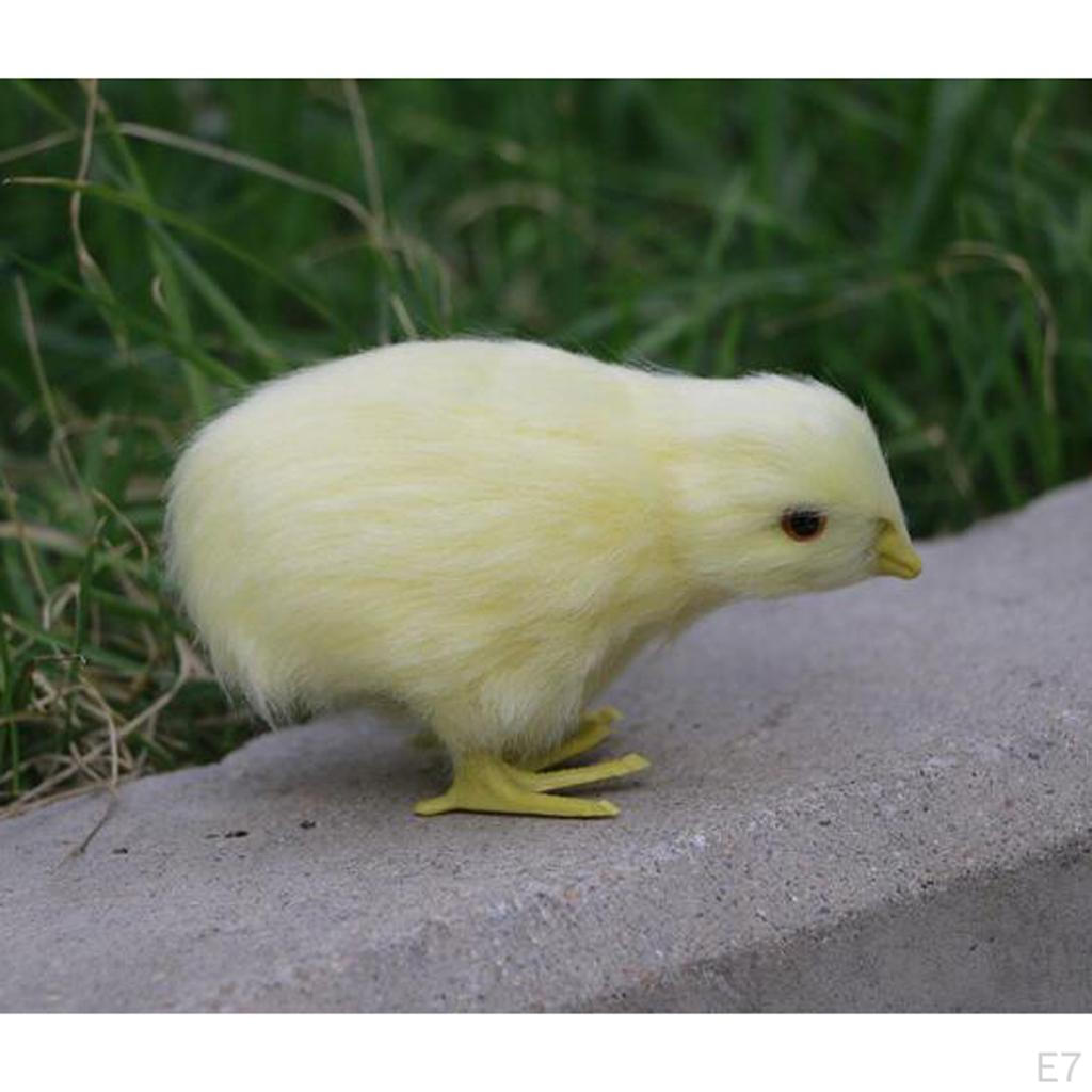 Chick Plush Animal Sound Figurine Chicken Decor Kid Teaching Toy