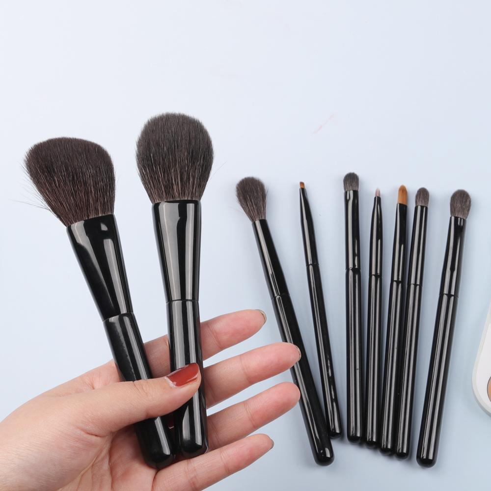 OVW 9 Pezzi Pennelli Trucco Capelli Naturali Pennello Blush Illuminante Ombretto Miscelazione brochas maquillaje profesional