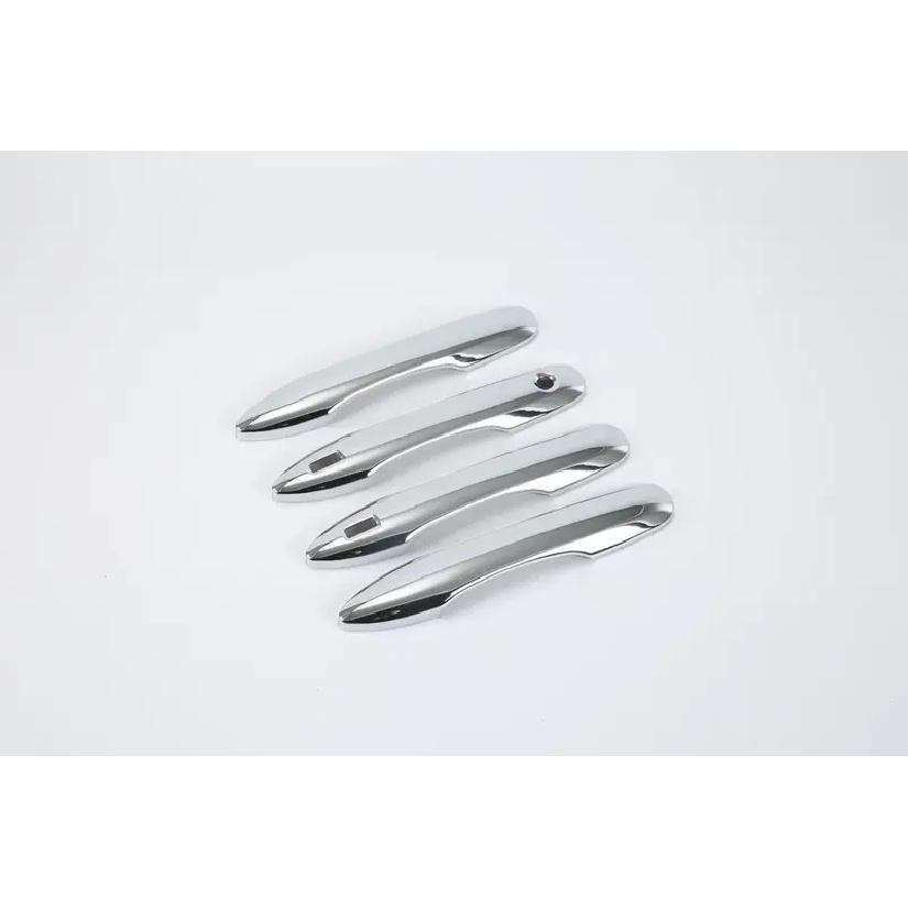 For Mazda 2 Hybrid Version 2024 ABS Chrome Carbon Fiber Black Door Handle Cover Decoration Sticker Trims Car Styling Accessories