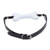 Bone-Shaped Silicone Ball Gag Adjustable BDSM Mouth Restraint for Bondage Roleplay Soft Body-Safe Discreet Adult Toy for Couples' Play