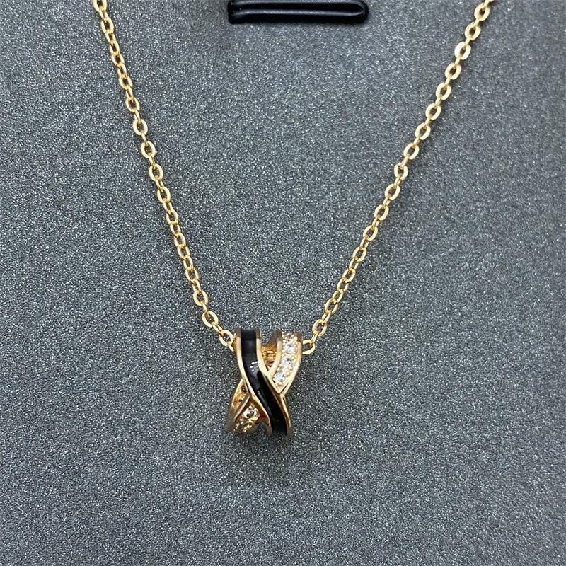 Hot-selling Roman Numerals with Diamond Small Waist Tassel Necklace Collarbone Chain Neck Jewelry