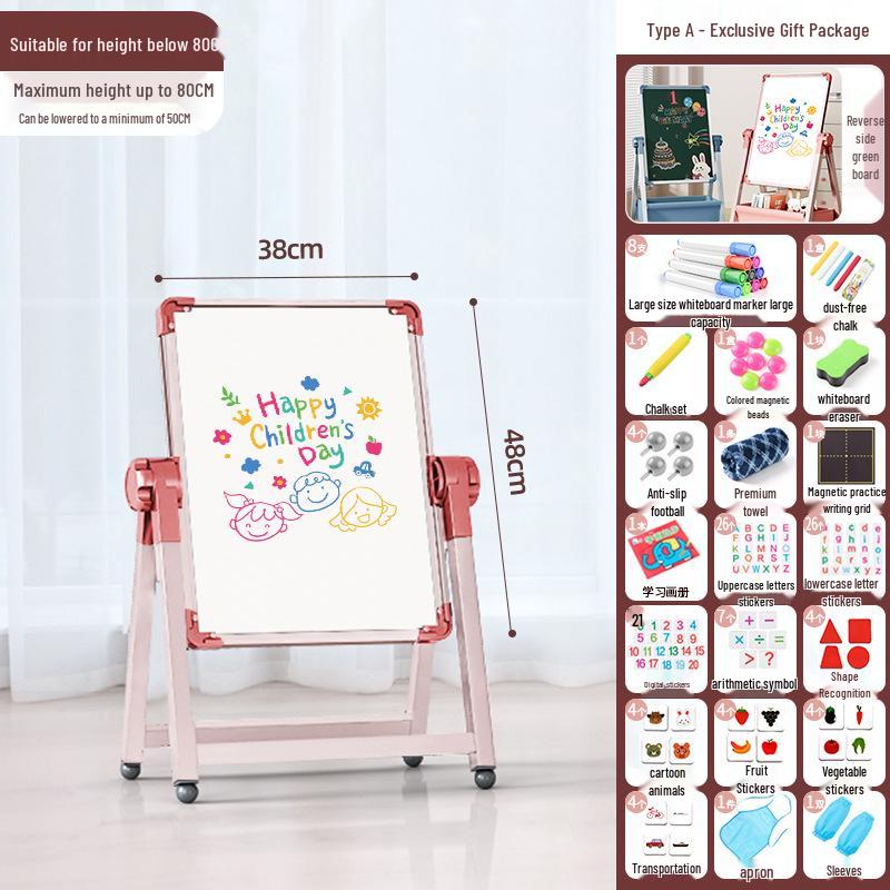 

Детский двусторонний магнитный мольберт для рисования и меловая доска