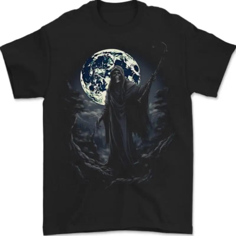 Grim Reaper Moon Landscape Graphic T-shirt