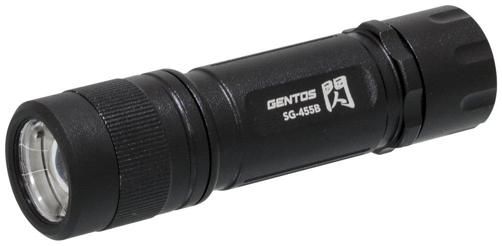 GENTOS LED Flashlight [Brightness 250 lumensPractical lighting 6 hours] Uses 3 AAA batteries Flash SG-455B Compliant with ANSI standards Bicycle with