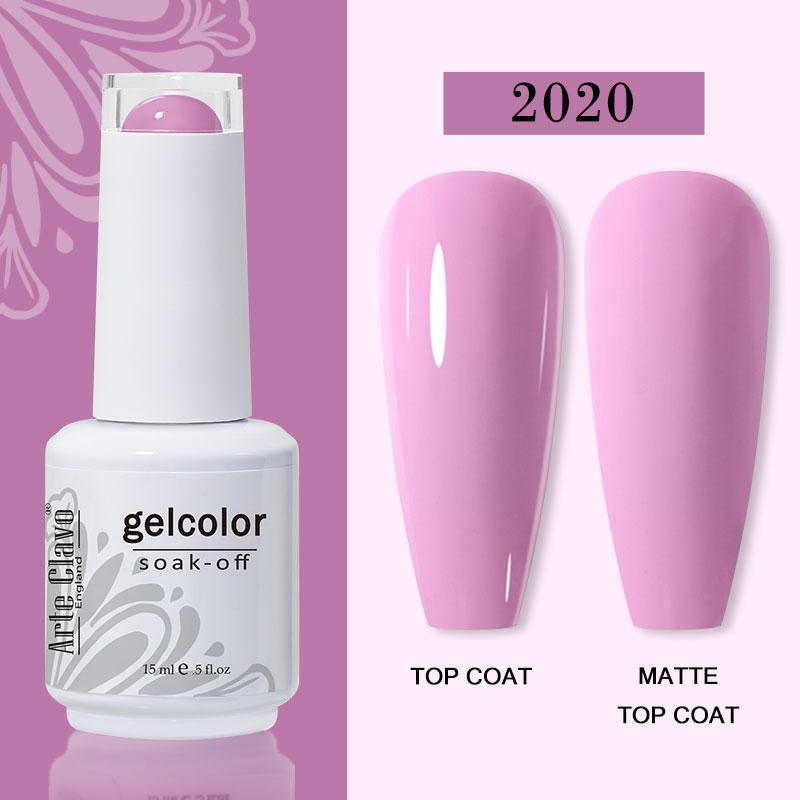 Arte Clavo Nail Gel Polish 15ml Soak Off Gel Varnish Colorful Glass Bottle Bright Color Glitter Varnish Nail Polish
