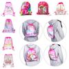 Adorable Unicorn Drawstring Bag For Girls With Cute Cartoon Design For Travel And School