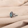 Natural Swiss Blue Topaz Gemstone 925 Sterling Silver Jewelry Handmade Boho Ring PR-1-8