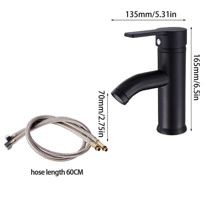 

Раковина для ванной комнаты, короткий/высокий смеситель, черный смеситель для горячей и холодной воды, смеситель для раковины, бытовые удобства для ванной комнаты