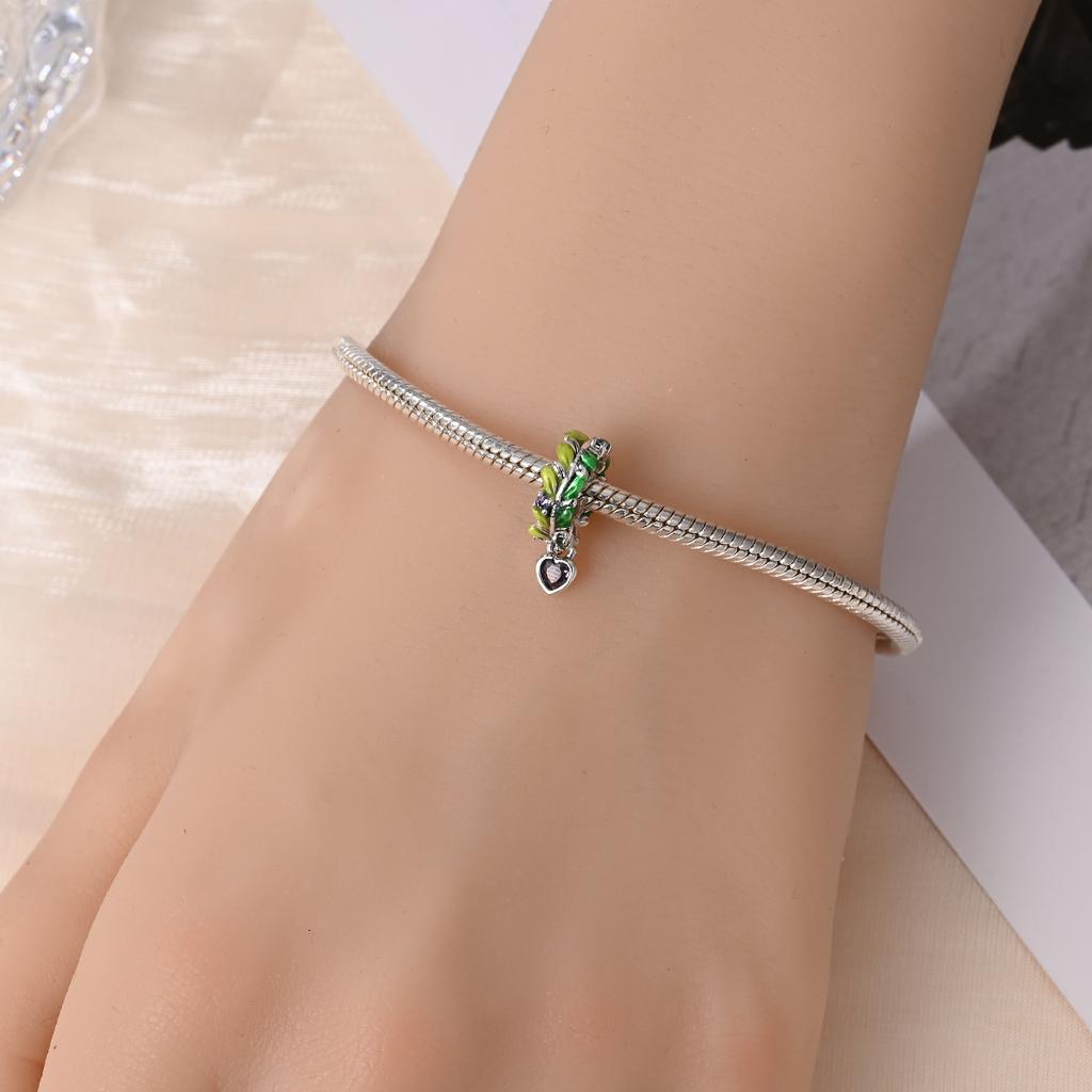 Boutique Copper Pigeon Earth Peace And Love Dangle Charm Fit Original Bracelet Give Child A Memorable Graceful Jewelry Gift