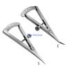 31GJ Metal Dental Gauge Caliper Dental Caliper Elbow 0 to 20 mm Double Scales Tool