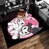 1pc Sanrio My Melody and Kuromi Print Area Rug - Soft, Washable Non-Slip Indoor Mat for Office Chairs, Living Room, Home Office Decorative Rug