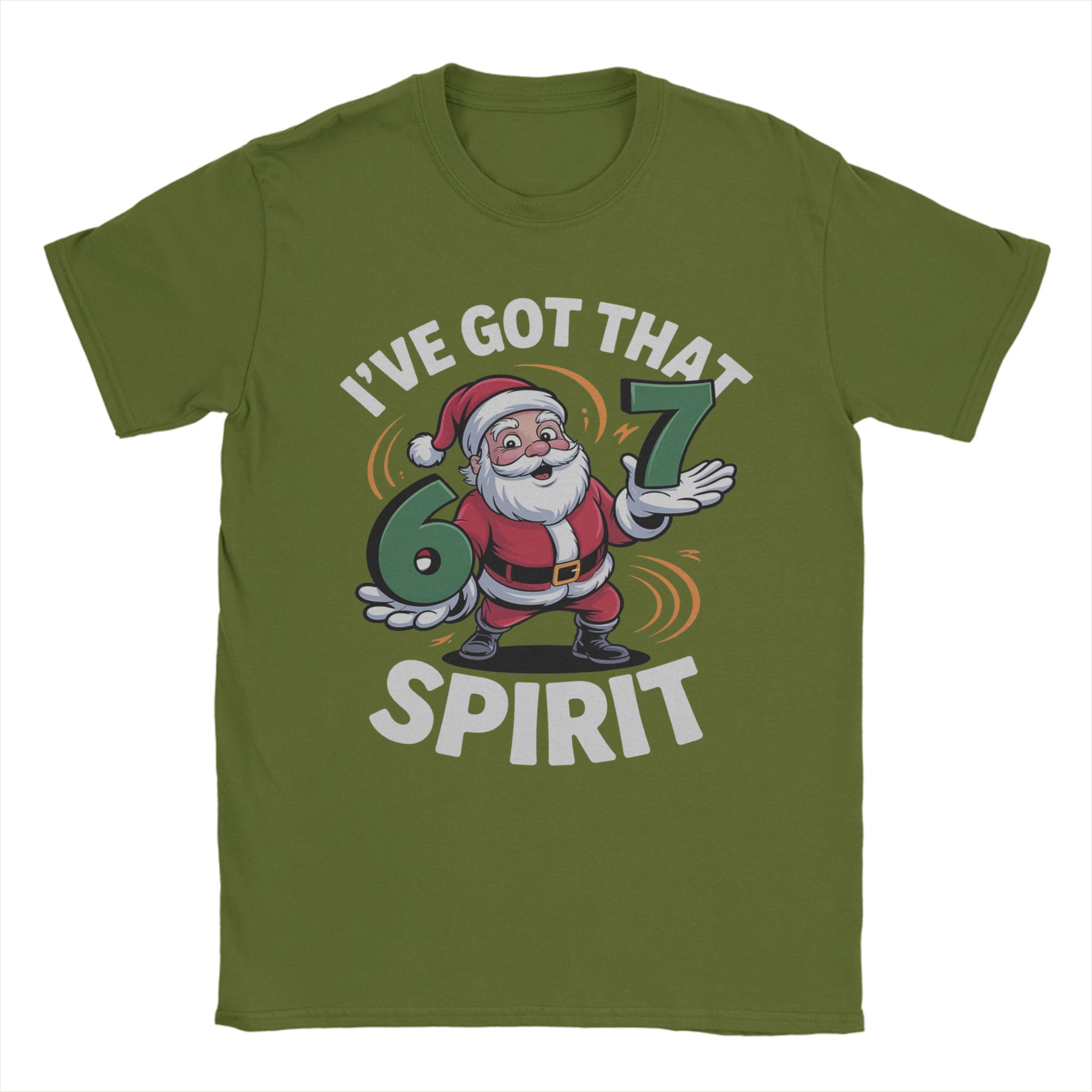 

Casual Christmas 67 Funny Xmas Six Seven T-Shirt Men Round Neck Pure Cotton T Shirts Short Sleeve Tee Shirt Graphic Clothing 4XL