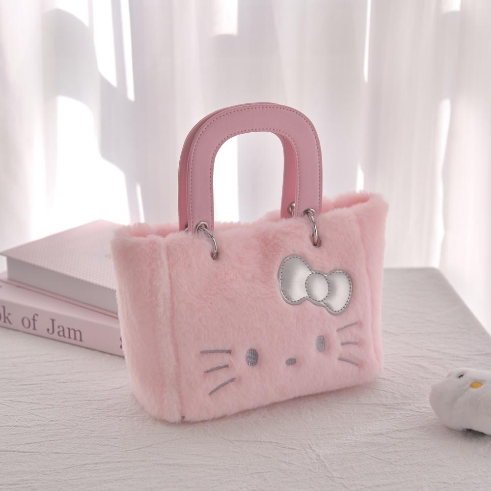 Kawaii  Anime Plush Plushies Shoulder Bag Handbag Crossbody Plush Backpack Makeup Pouch Women For Present Tote Bag