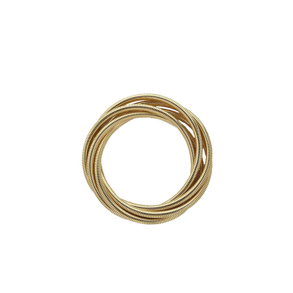 Exaggerated Individualistic Heavy-duty Bracelet, Minimalist and Cool Style Multi-layered Intertwined Line Spring Bracelet