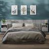 Vidaxl Hanging Bedside Cabinets, 2 Pcs, Sonoma Oak Grey