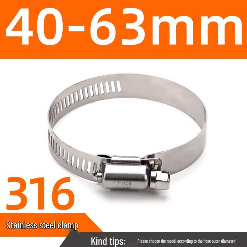 316 Stainless Steel Quick Release Hose Clamp for Pipe Fixing