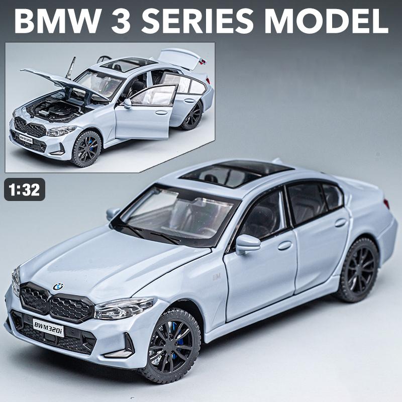 New 1:32 320i THE 3 G20 2023 Alloy Diecasts & Toy Vehicles Metal Toy Car Model Sound and light Collection Kids Toy