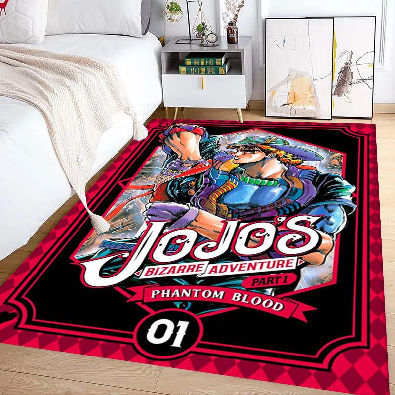 JoJo's Bizarre Adventure: Epic Characters Vibrant Art carpet Living room and bedroom mats printing Christmas gifts Fashion Art