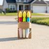 3pcs Indoor/Outdoor Sponge Chalk Brush Set (3 Brushes) - Suitable for Outdoor Creative Scenarios Such as Sidewalk Painting, Driveway Graffiti
