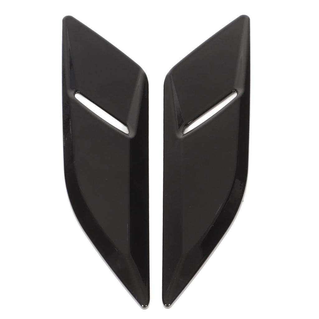 Pair Bonnet Air Outlet Trim Decoration Cover Replacement for Land Rover Range Rover Sport L494 2014‑2022 Glossy Black