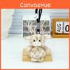 Giraffe Rabbit Cute Panda Animal Plush Keychain Toy Decoration Keyrings Gift